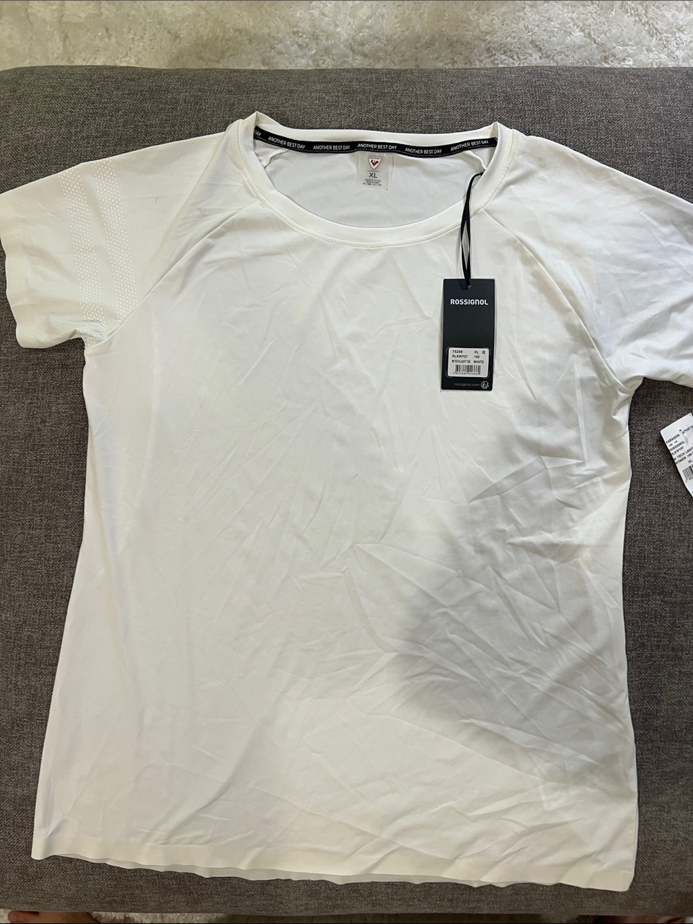 Rossignol White Short Sleeve Performance Tee